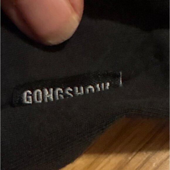 Gongshow Womens Black V-Neck Hockey Mask Graphic T-Shirt L 100% Cotton - Picture 5 of 10